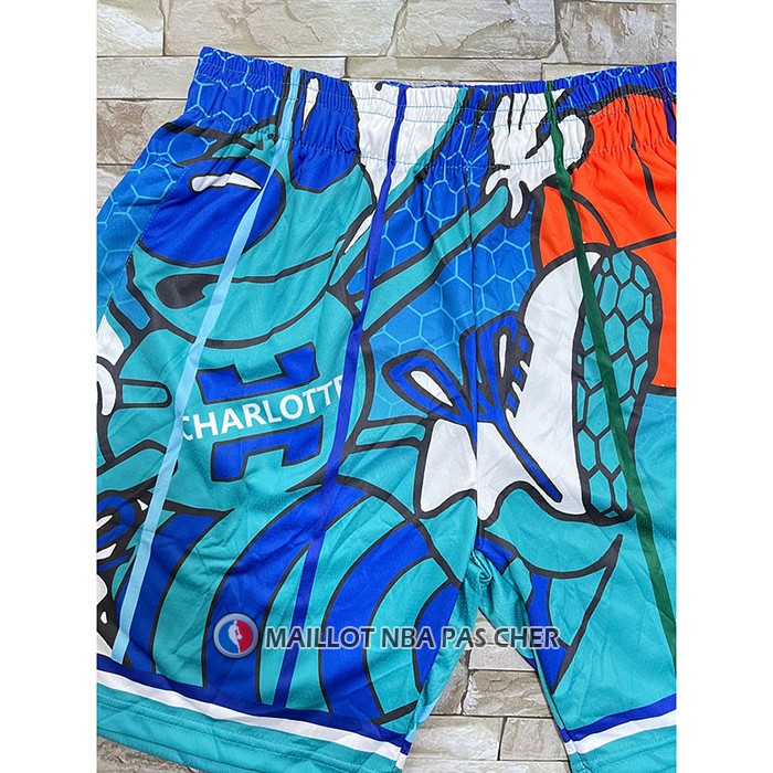 Short Charlotte Hornets Mitchell & Ness Big Face Vert